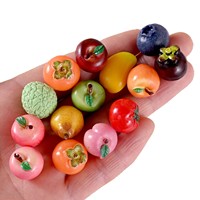 Pendentif en résine 3D mignon en forme de pomme rouge et de pomme verte, accessoires de bracelet faits main pour la création de bijoux DIY