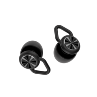 Bouchons d'oreilles réutilisables en silicone EP004plus, 4 tailles, embouts remplaçables, réduction du bruit, protection auditive pour l'étude et les concerts, noir et blanc