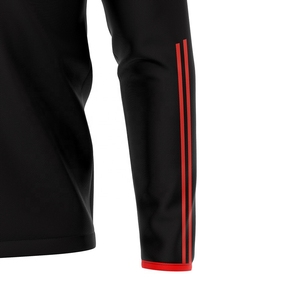 Chaqueta de fútbol para hombre Warmup Black Logotipo personalizado Chaquetas deportivas de fútbol Uniformes de club de entrenamiento - Product Image 5