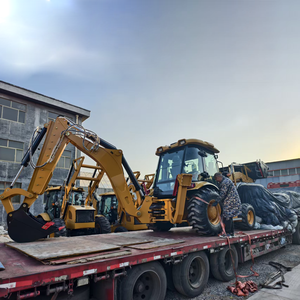 Escavatore-Caricatore Usato 420f, Macchina di Seconda Mano 416 420 420F2, Mini Escavatore a Ruote 4x4 - Product Image 4