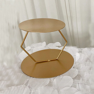 15 + 20cm Hot Nguồn cung cấp đám cưới trang trí đồ trang trí wrought sắt bánh Giá món tráng miệng khay lớp hỗ trợ. - Product Image 5