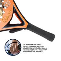 Raquettes de padel portables en fibre de carbone personnalisées en gros Qingyu Sport OEM avec logo personnalisé pour enfants