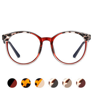 แว่นตาป้องกันแสงสีฟ้า รุ่น 87215 กรอบทรงกลม TR90 อะซิเตท แบบเต็มกรอบ สีสันตัดกัน สำหรับใช้ในชีวิตประจำวัน - Product Image 5