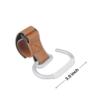 Crochet de poussette en gros, crochet en aluminium avec sangle en velcro, léger, durable, placement personnalisable pour toutes les occasions
