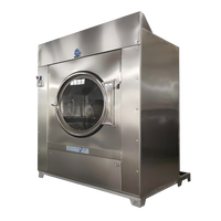 Lave-linge électrique industriel compact 220V, équipement de blanchisserie commercial pour hôtels, boîtier en acier inoxydable, séchage des vêtements