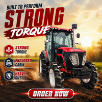 Tracteurs agricoles 50-80 CV, 4x4, moteur diesel industriel, mini-tracteurs 4x4 pour travaux agricoles, durables pour utilisation sur chantier
