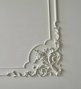 PU nouveau coin fleur salon fond mur bordure décoration PU corniche moulage - Product Image 6