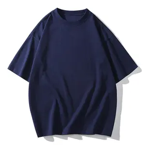 Высококачественная оптовая продажа больших размеров Мужская 100% хлопковая футболка на заказ