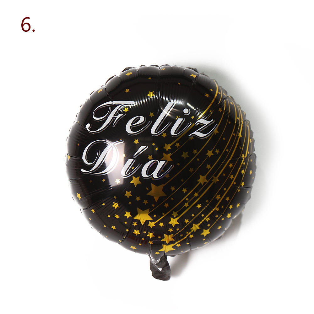 ลูกโป่งฟอยล์ Feliz Cumpleaños ขนาด 6 นิ้ว