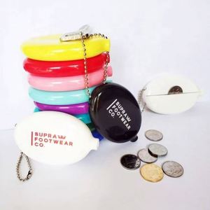 Personalized PVC Coin Holder with Custom Logo Promotional Squeeze Euro Coin Case <b>Gift</b> - Product Image 2