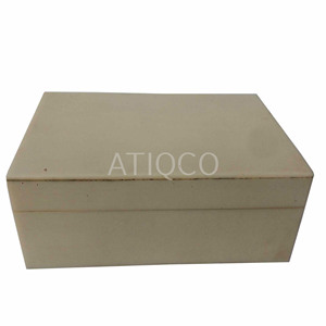 ATIQCO - Caja de Joyería de Madera MDF Cuadrada de Color Amarillo Claro, Estilo Moderno y Elegante, Diseño Rústico, Técnica Pintada, Superventas - Product Image 4