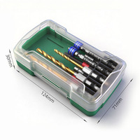 SUBORUI – Kit de 10 embouts de tournevis électriques à tige hexagonale, forets hélicoïdaux, anneau magnétique, résistant aux chocs, à aspiration