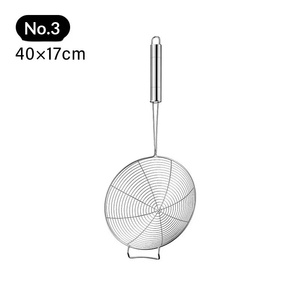 Écumoire professionnelle en acier inoxydable pour fondue, avec <span class=keywords><strong>filet</strong></span> filtrant anti-brûlure, poignée antidérapante et crochet unique, pour friture domestique - Product Image 6