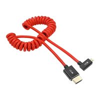 Cables Alvin en ángulo recto Micro USB a Micro USB 8K 60Hz/4K 120Hz trenzados en espiral para cámara y monitor Serie A7