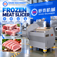 Machine à trancher la viande congelée avec réglage de la taille de la tranche pour la transformation commerciale