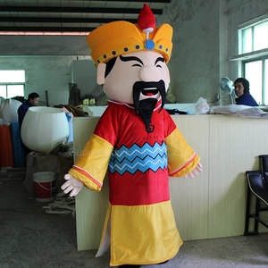 Funtoys Happy God of Fortune Nouvel An chinois Costume de mascotte Mammon <span class=keywords><strong>en</strong></span> peluche personnalisé Dieu de la richesse Cosplay TV Show Movie pour adulte - Product Image 2