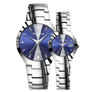 Часы наручные женские кварцевые, модные роскошные водонепроницаемые светящиеся для пар, стальные Уникальные кварцевые