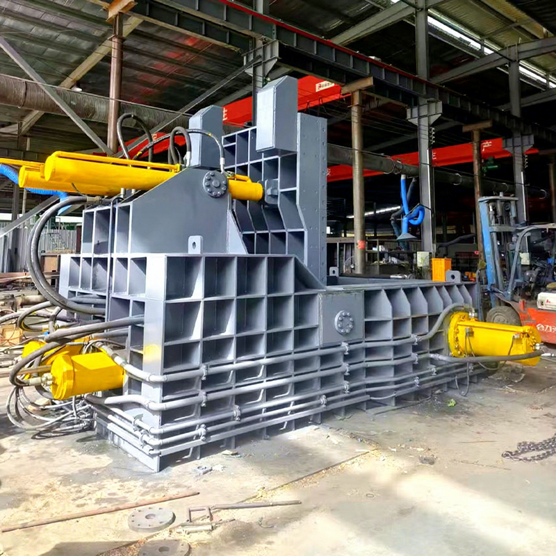 Powerful Metal Scrap Compactor Machine With