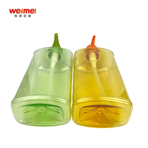 Botol Kosmetik Plastik PET 1000ml Kemasan Kecantikan Perawatan Kulit Tubuh Krim Perawatan Rambut Sampo Tutup Sekrup Desain Datar - Product Image 5