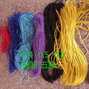 0.4 0.5 0.8 Four-strand and five-strand braided PU <b>rope</b> necklaces and <b>bracelets</b>, popular jewelry material, handmade material - Product Image 1