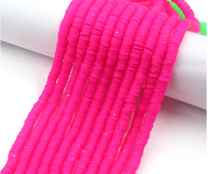 Cuentas de <span class=keywords><strong>arcilla</strong></span> suave de colores fluorescentes, cuentas de <span class=keywords><strong>arcilla</strong></span> polimérica de 6mm de alta calidad para fabricación de joyas, venta al por mayor - Product Image 3