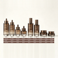 Botol Serum Lotion Pompa Kaca KEYO Frosted 30g 50g 30ml 50ml 100ml 120ml, Botol Semprot Minyak Rambut, Stoples Krim Kosmetik