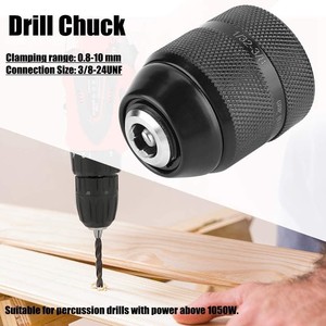 Drill Chuck 3/8 In 0.8-10mm Metal Self Locking For Electric Drill - Product Image 2