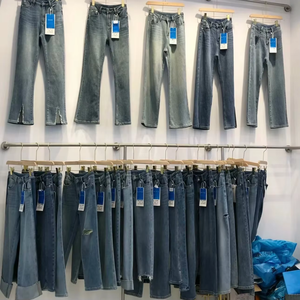 <span class=keywords><strong>Jeans</strong></span> taille haute pour femmes à bas prix, pantalons en denim de haute qualité, vêtements de mode pour femmes, vente en gros - Product Image 2