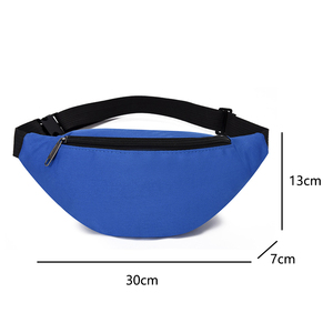 Riñonera Deportiva Impermeable Oxford con Cierre de Cremallera, Estilo Casual, con Bolsillo, Color Azul Marino, Personalizable con Logotipo, Unisex, Venta al Por Mayor - Product Image 5