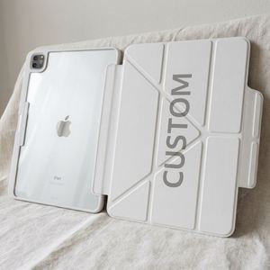 Funda Personalizada para Tablet con Diseño de Origami en Forma de Y, Porta Lápices, Parte Trasera Transparente Resistente a Impactos, Soporte Multiángulo, Impresión DIY Promocional - Product Image 1