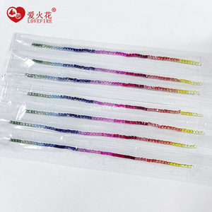 Batu Permata Multi Warna Korundum Sintetis untuk Pembuatan Gelang Tennis SQ Princess 2mm 3mm Batu untuk Anting Manik-Manik Grosir Lot - Product Image 4