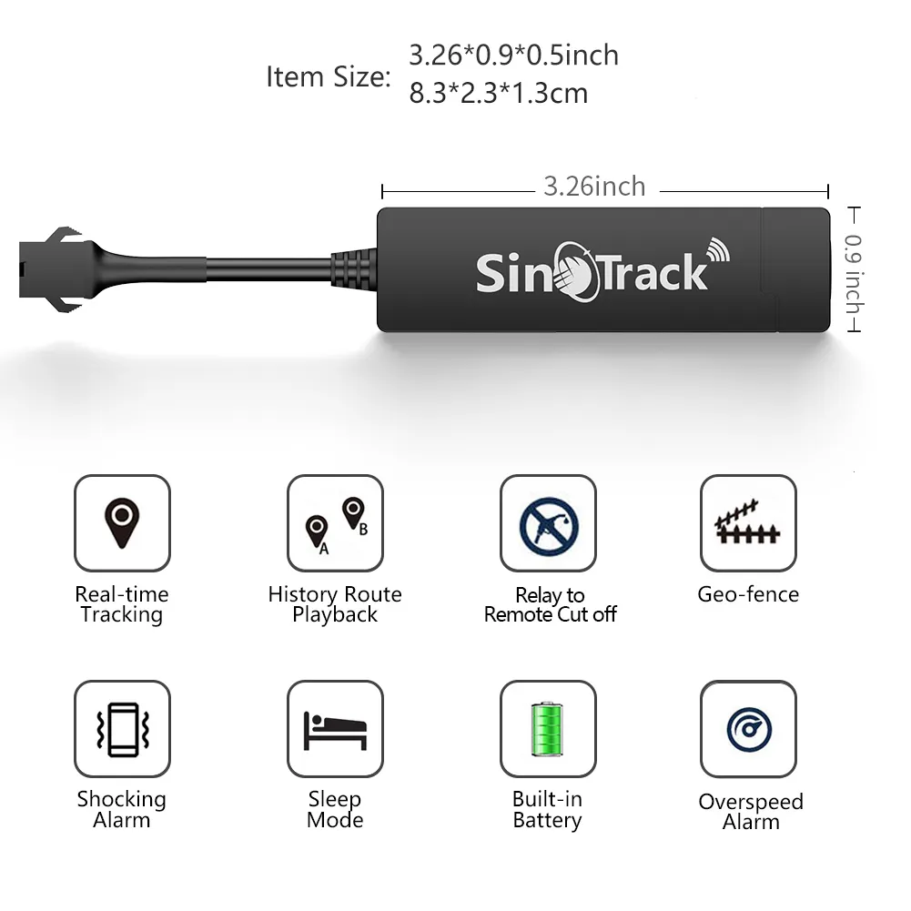 SinoTrack Mini Dispositif De Suivi GPS APP Télécommande Anti-Perte GSM GPRS Localisateur ST-901A GPS Tracker Pour Voiture