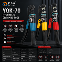 BOLIXI YQK-70 Automatische Hydraulische Crimpzange Kabelschuhzange aus Legierungsstahl 500 Bar 4-70mm² Kapazität 5L Aluminium