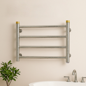 Chauffe-serviettes électrique en acier inoxydable chauffé par <span class=keywords><strong>radiateur</strong></span> <span class=keywords><strong>haut</strong></span> <span class=keywords><strong>de</strong></span> <span class=keywords><strong>gamme</strong></span> 220V pour salle <span class=keywords><strong>de</strong></span> bain - Product Image 3