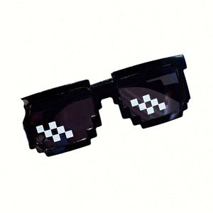 Gafas de Sol Divertidas con Diseño Personalizado para Fiestas, Gafas de Mosaico Negras para Hombre y Mujer - Product Image 2