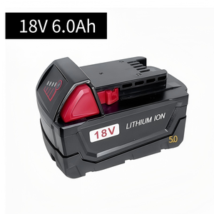 Batería de Alta Capacidad de 6 Ah y 18 V para <span class=keywords><strong>Milwaukee</strong></span>, 500 Ciclos, para Herramientas <span class=keywords><strong>Milwaukee</strong></span>, Kit Combinado de <span class=keywords><strong>Taladro</strong></span> Inalámbrico - Product Image 4