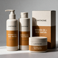 Kit de Soins Capillaires Quotidiens Prêt à l'emploi pour le Dropshipping : Eau de Riz et Huile de Batana – Routine Complète Qualité Salon, Nourrissant, Doux et Rafraîchissant