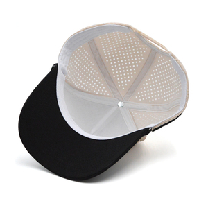 Black <strong>Waterproof</strong> 5-Panel Polyester 2 Tone Mesh Trucker <strong>Hats</strong> with 3D Embroidery 5 Panel Structured Trucker <strong>Hat</strong> - Product Image 2