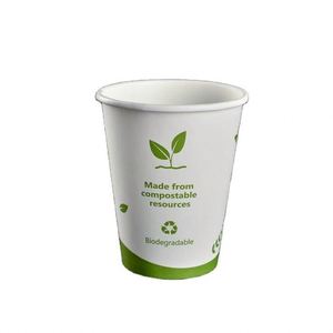 Gobelets en papier compostables écologiques à double paroi de 8 à 24 oz avec couvercles noirs pour café, vin et boissons gazeuses à emporter - Product Image 5