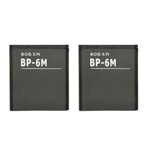 แบตเตอรี่ทดแทน Li-ion 1100mAh รุ่น BP-6M BP6M BP 6M สำหรับโทรศัพท์ <span class=keywords><strong>Nokia</strong></span> 6233 6280 6288 9300 N73 N77 N93 N93S - Product Image 5