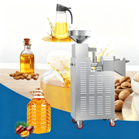 Presse à huile commerciale automatique, machine à presser l'huile de soja et de lin pour petites entreprises, équipement de production d'huile à haut rendement