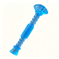 Jouet de tirage pour chien à double ventouse, bâton à mâcher durable en TPR transparent, jouet interactif autonome pour le nettoyage des dents des chiens