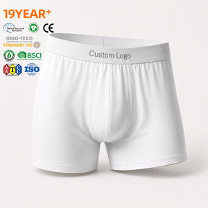Calzoncillos y Bóxers con Logotipo de Marca Personalizado al por Mayor para el Mercado Saudí, Ropa Interior Masculina Cómoda de Algodón Orgánico Transpirable y Suave de Alta Elasticidad - Product Image 2