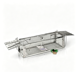 Heavy Duty Double Entry Rat <b>Trap</b> Cage <b>Humane</b> Rodent Catching Cage Reusable <b>Mouse</b> Control Equipment For Home Garden Farm - Product Image 1