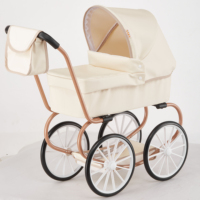 Poussette de luxe pour poupée avec grandes roues, style classique, nouvelle arrivée, jouet pour enfant, très populaire, adorable poussette pour poupée bébé