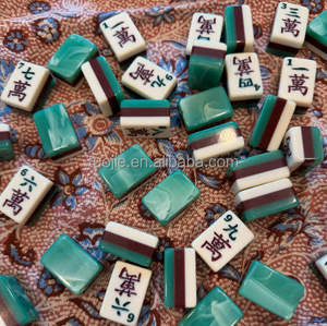 Juego de Mahjong Americano de Lujo Moderno de 3 Capas con Grabado Acrílico, Serie <span class=keywords><strong>Everett</strong></span>, 160 Fichas de Juego Estándar - Product Image 2
