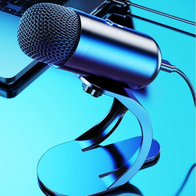 Fashion Tribal Desktop USB Wired Microphone for Karaoke Live Broadcast Gaming Conference Recording Musical Instrument Accessory
