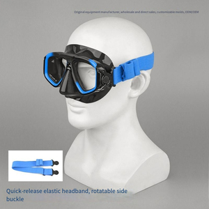 Máscara de Buceo Profesional de Silicona al por Mayor con Cristal Templado y Correa Ajustable, Antivaho, Opciones para Miopía, Equipo de Snorkel - Product Image 2