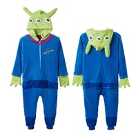 Invierno dibujos animados OEM Unisex Onesie pijamas franela poliéster/algodón impreso Cosplay Animal una pieza disfraz de Halloween ropa de dormir