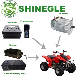 Kit di Conversione per Auto Elettrica SHINEGLE, Motore AC 96V 10kW con Cambio, Sistema di Propulsione EV per Seconda Auto - Product Image 5